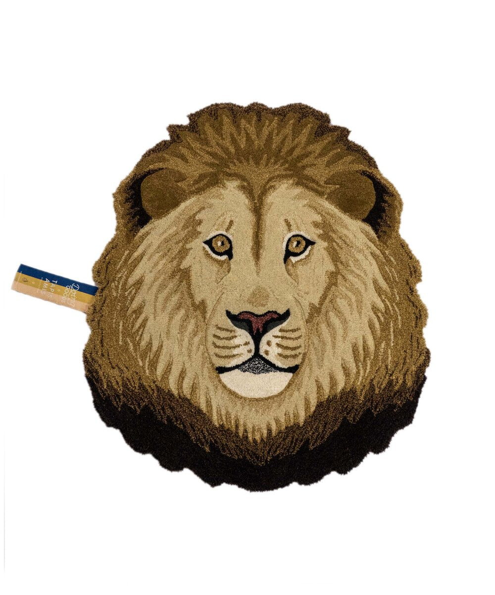 Ari Lion head gulvtæppe, Large - Brown